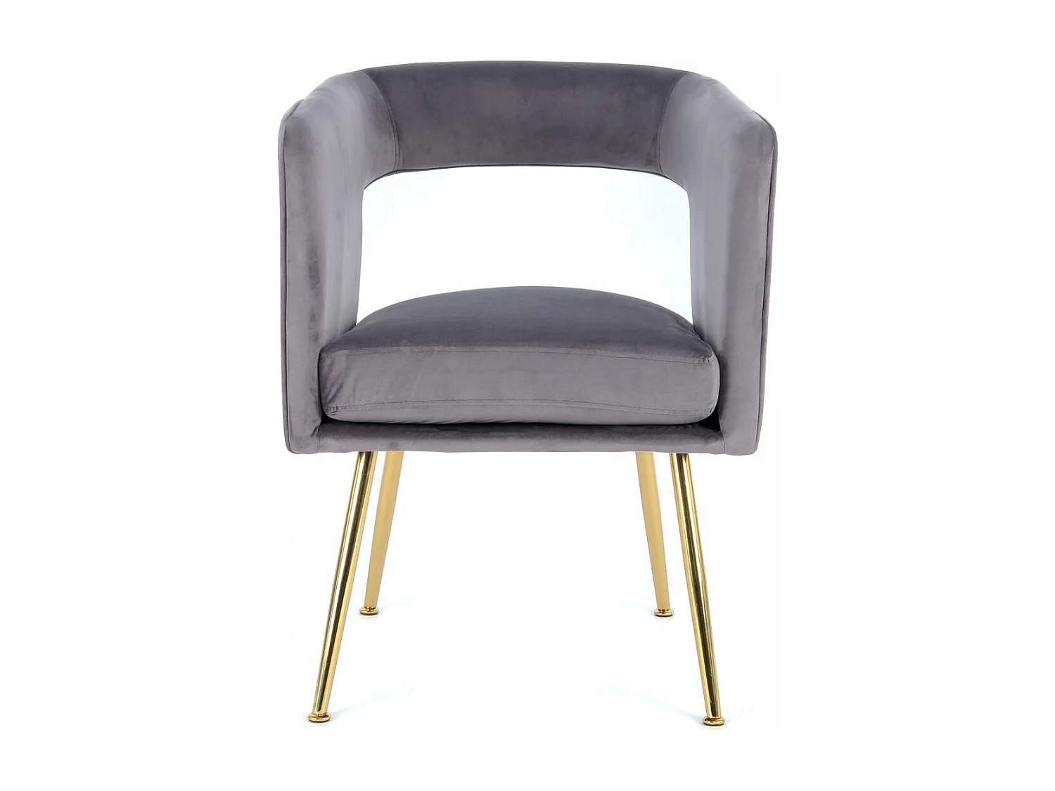 Fauteuil semi artisanal AME 63x60x77 gris