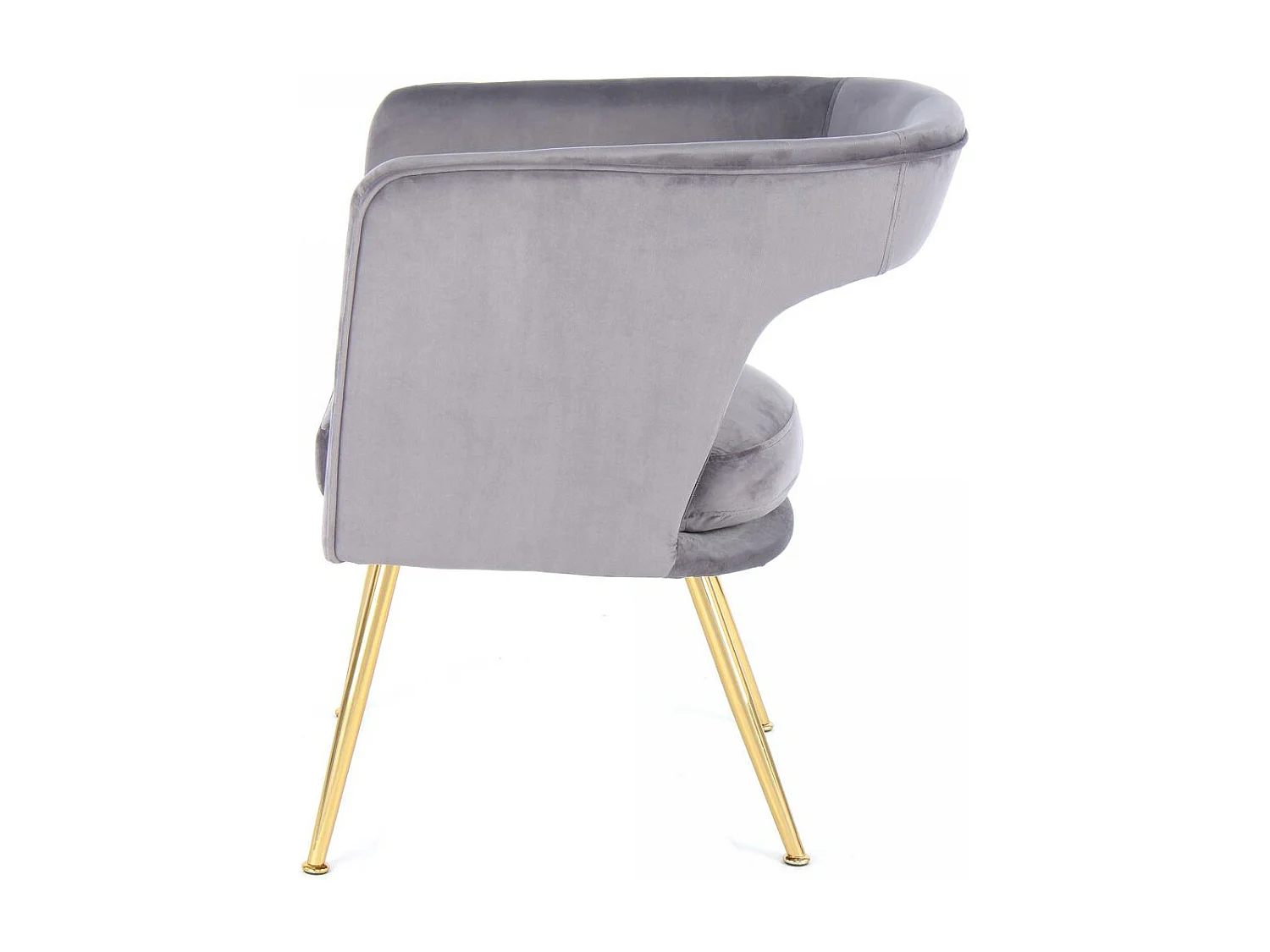 Fauteuil semi artisanal AME 63x60x77 gris