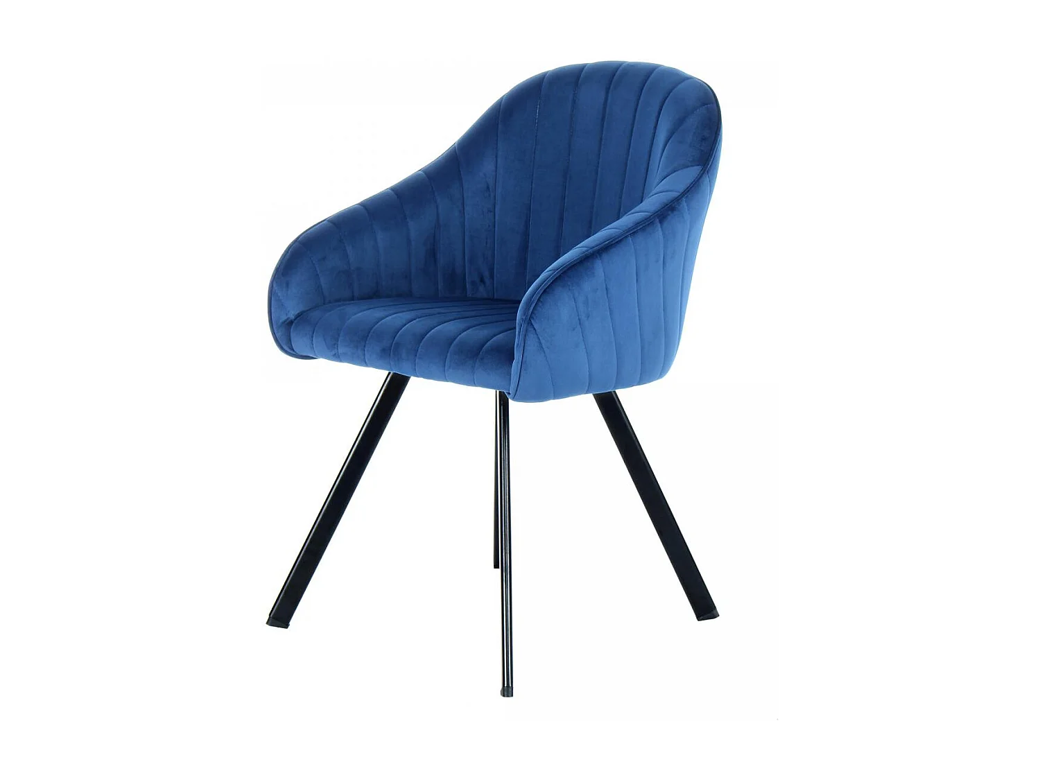Fauteuil semi artisanal LOT DE 2 ANE 59x56x86 bleu foncé