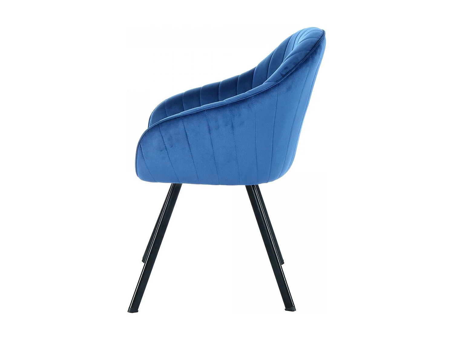 Fauteuil semi artisanal LOT DE 2 ANE 59x56x86 bleu foncé