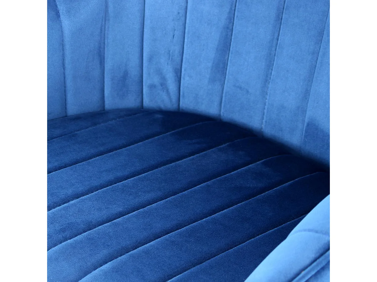 Fauteuil semi artisanal LOT DE 2 ANE 59x56x86 bleu foncé