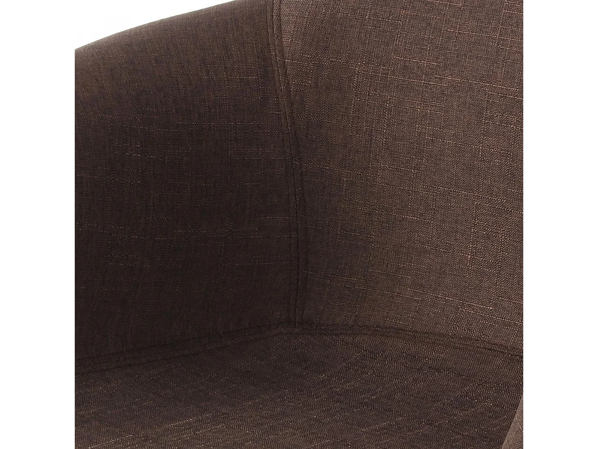 Fauteuil semi artisanal LOT DE 2 ABI 64x62x80,5 brun
