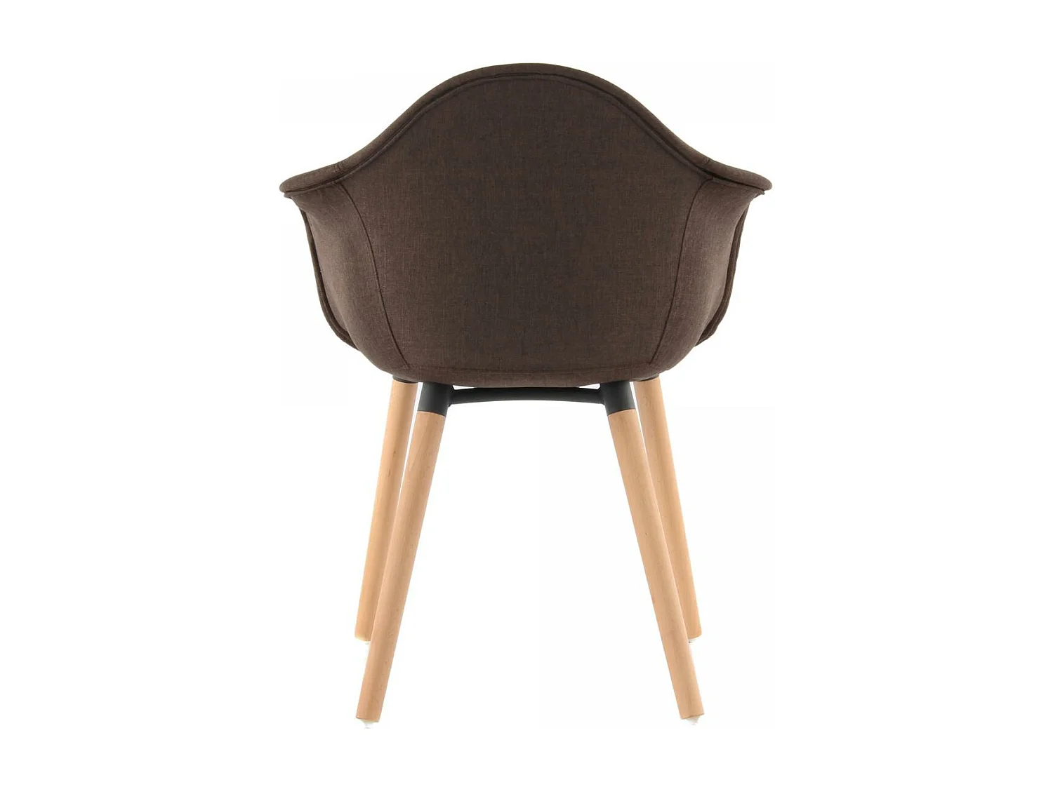 Fauteuil semi artisanal LOT DE 2 ABI 64x62x80,5 brun