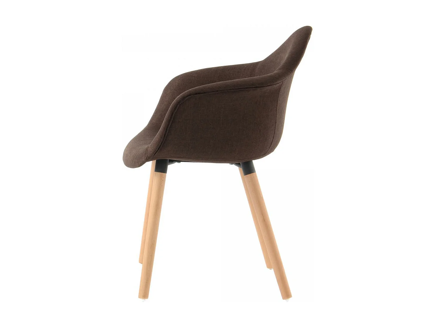 Fauteuil semi artisanal LOT DE 2 ABI 64x62x80,5 brun