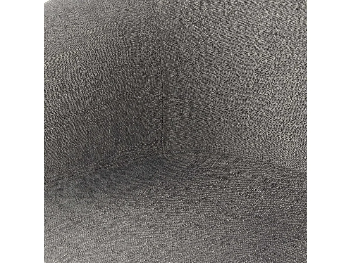 Fauteuil semi artisanal LOT DE 2 ABI 64x62x80,5 gris foncé