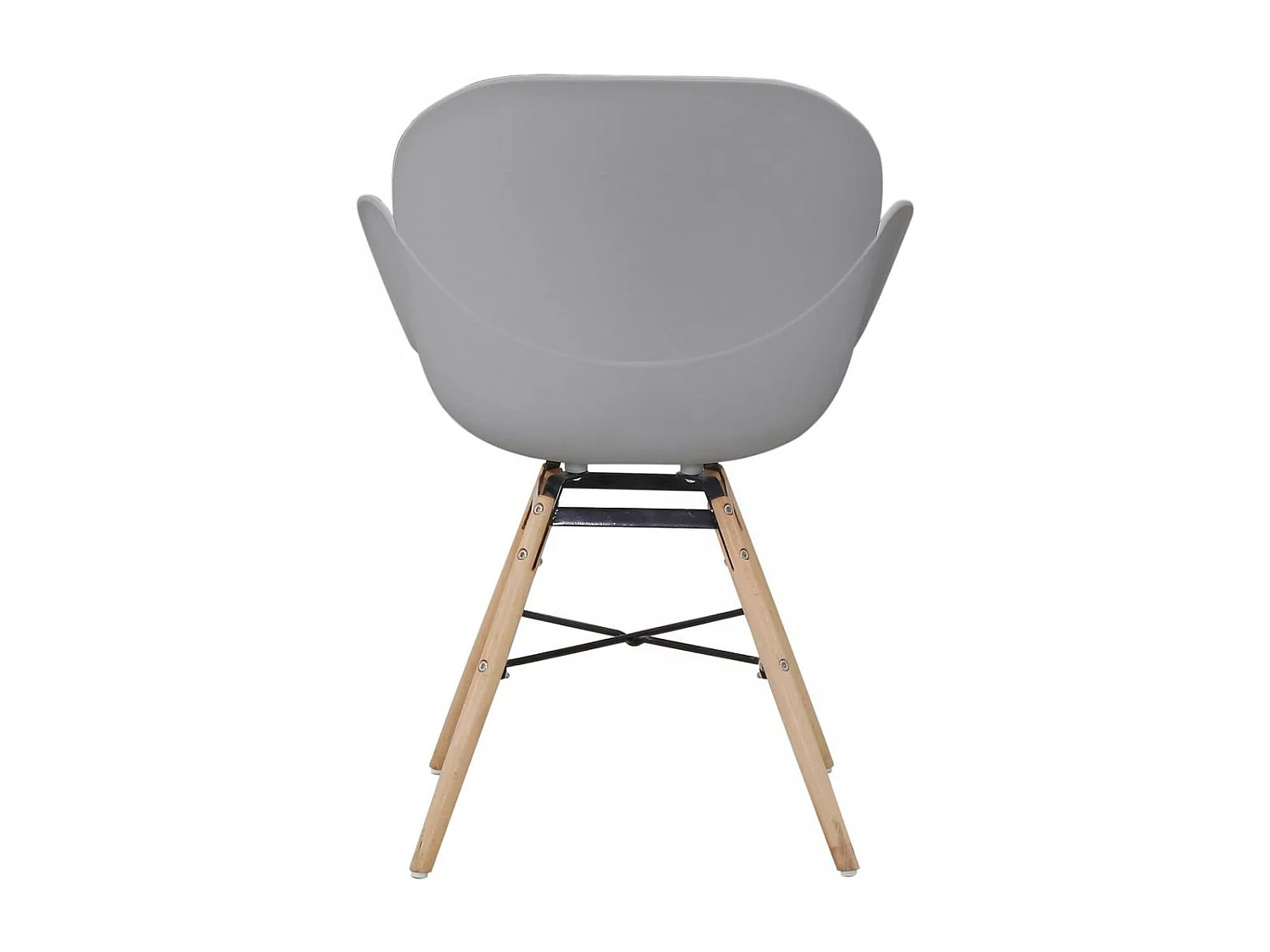 Fauteuil semi artisanal LOT DE 2 ADA 57,5x59x83,5 gris