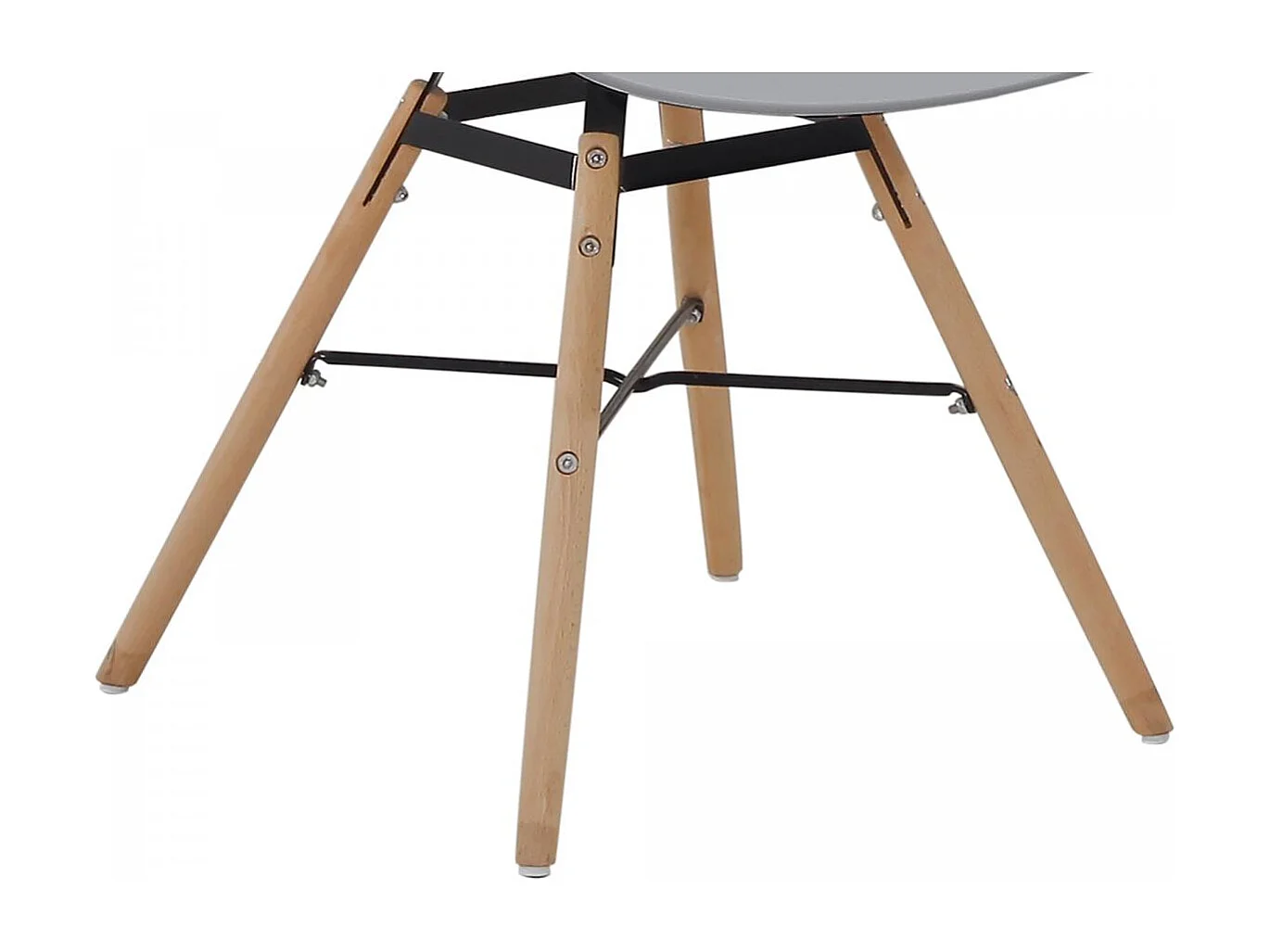 Fauteuil semi artisanal LOT DE 2 ADA 57,5x59x83,5 gris