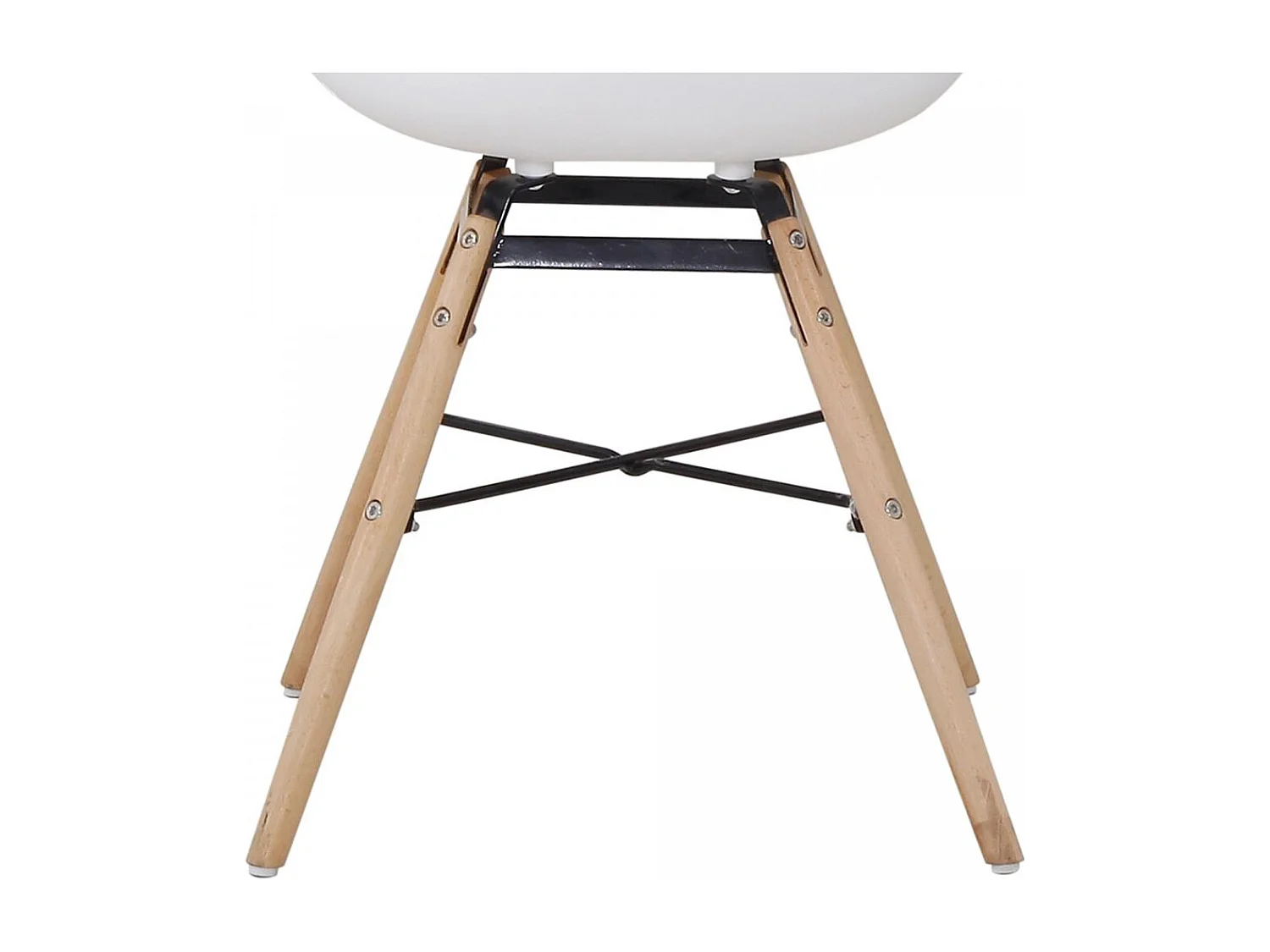 Fauteuil semi artisanal LOT DE 2 ADA 57,5x59x83,5 blanc