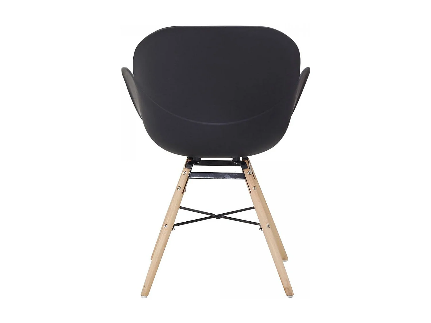 Fauteuil semi artisanal LOT DE 2 ADA 57,5x59x83,5 noir