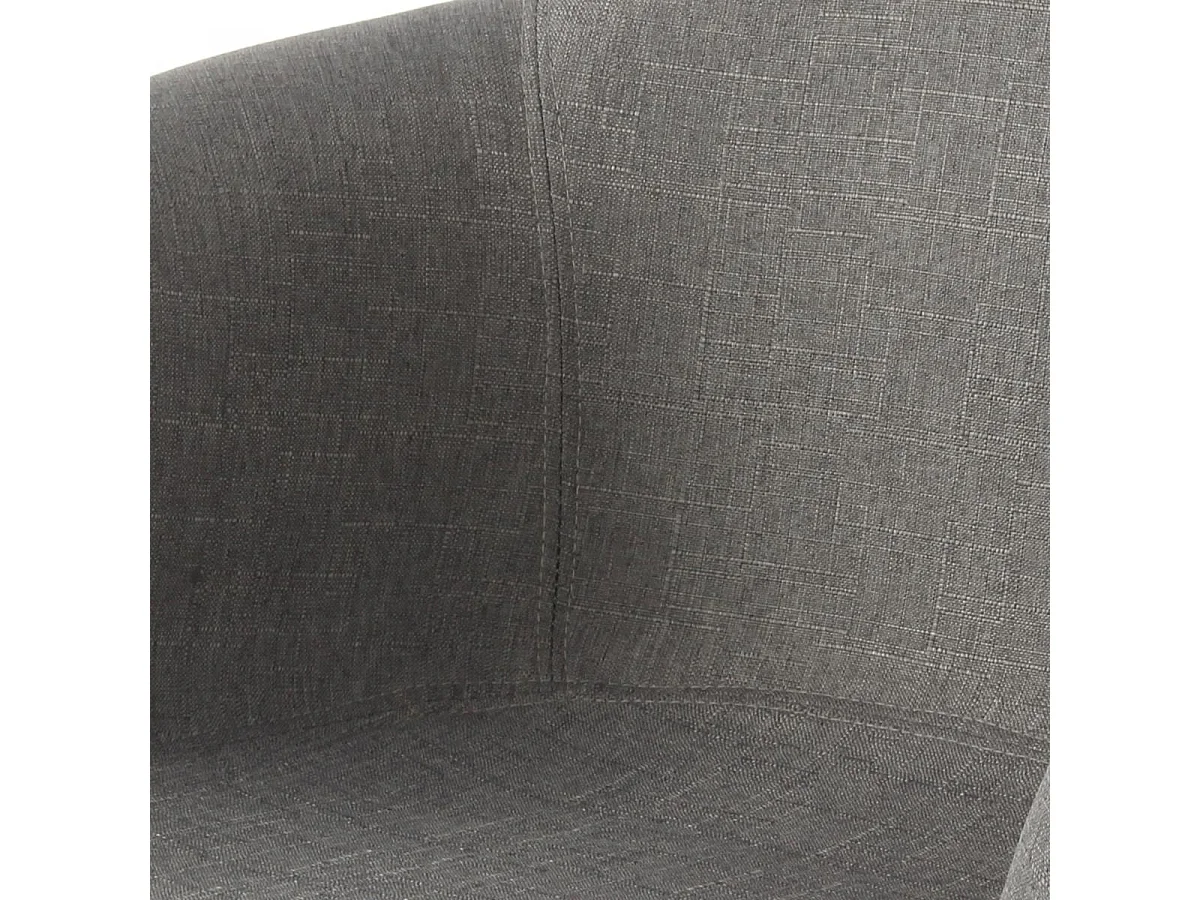 Fauteuil semi artisanal LOT DE 2 ABI 64x62x80,5 gris