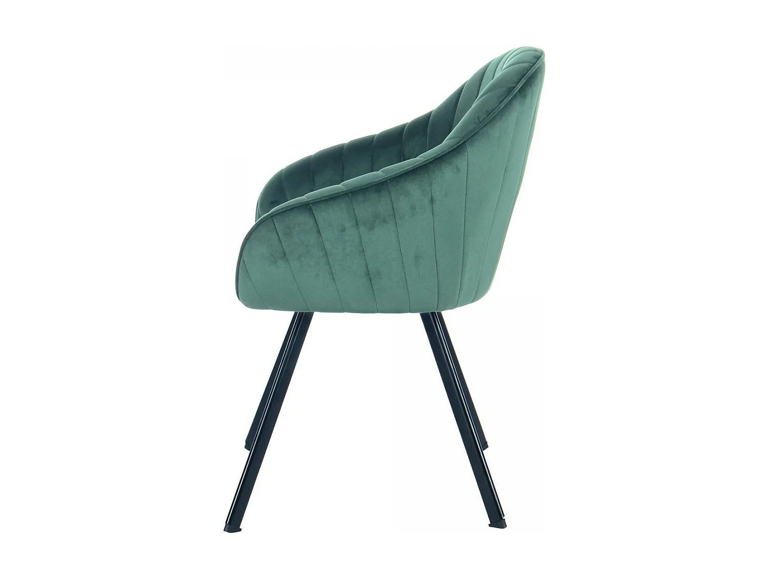 Fauteuil semi artisanal LOT DE 2 ANE 59x56x86 vert foncé