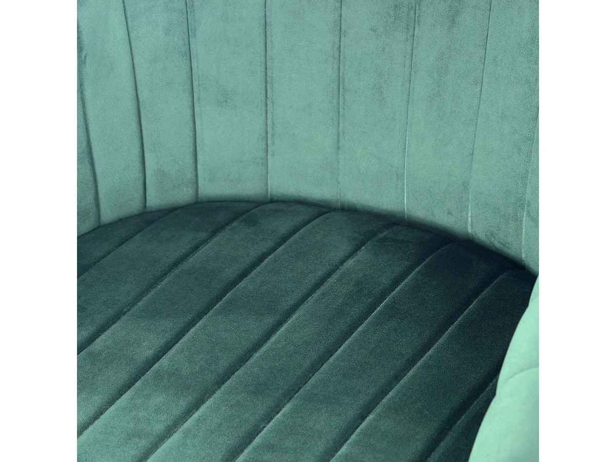 Fauteuil semi artisanal LOT DE 2 ANE 59x56x86 vert foncé