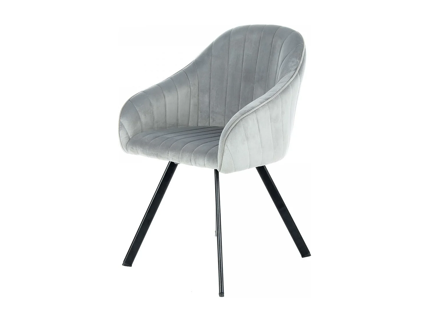 Fauteuil semi artisanal LOT DE 2 ANE 59x56x86 gris