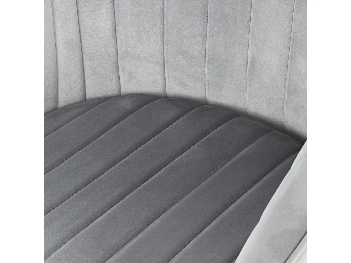 Fauteuil semi artisanal LOT DE 2 ANE 59x56x86 gris