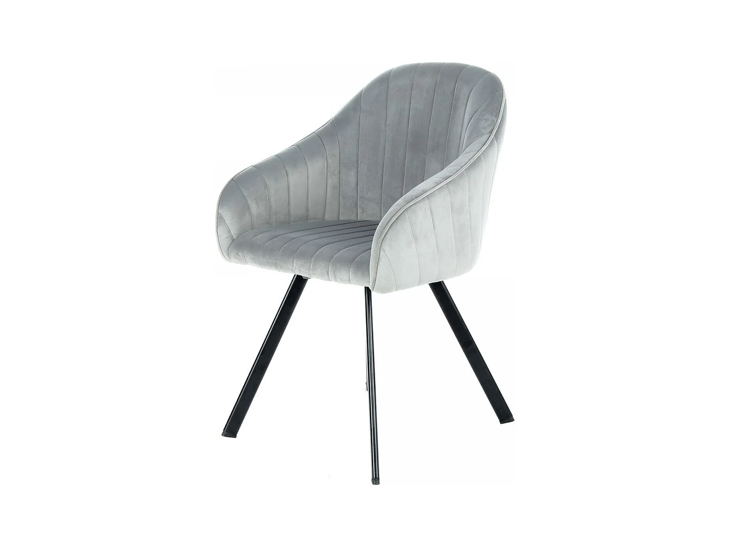 Fauteuil semi artisanal LOT DE 2 ANE 59x56x86 gris