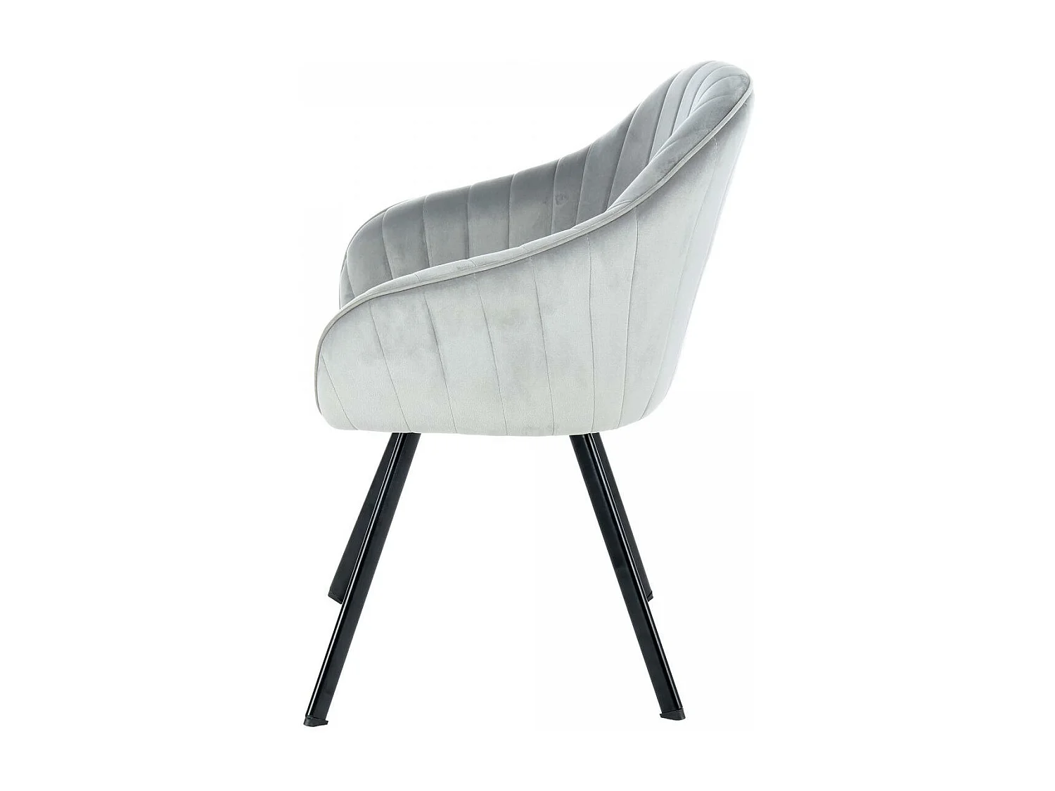 Fauteuil semi artisanal LOT DE 2 ANE 59x56x86 gris