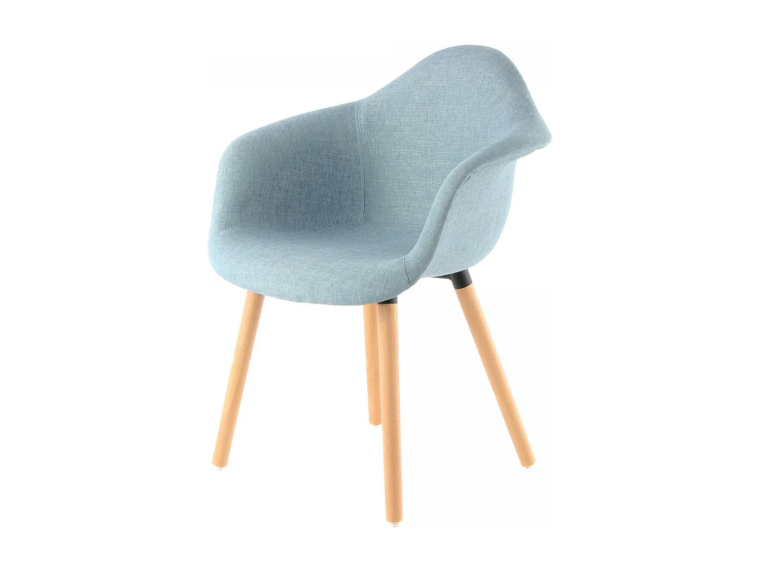 Fauteuil semi artisanal LOT DE 2 ABI 64x62x80,5 bleu