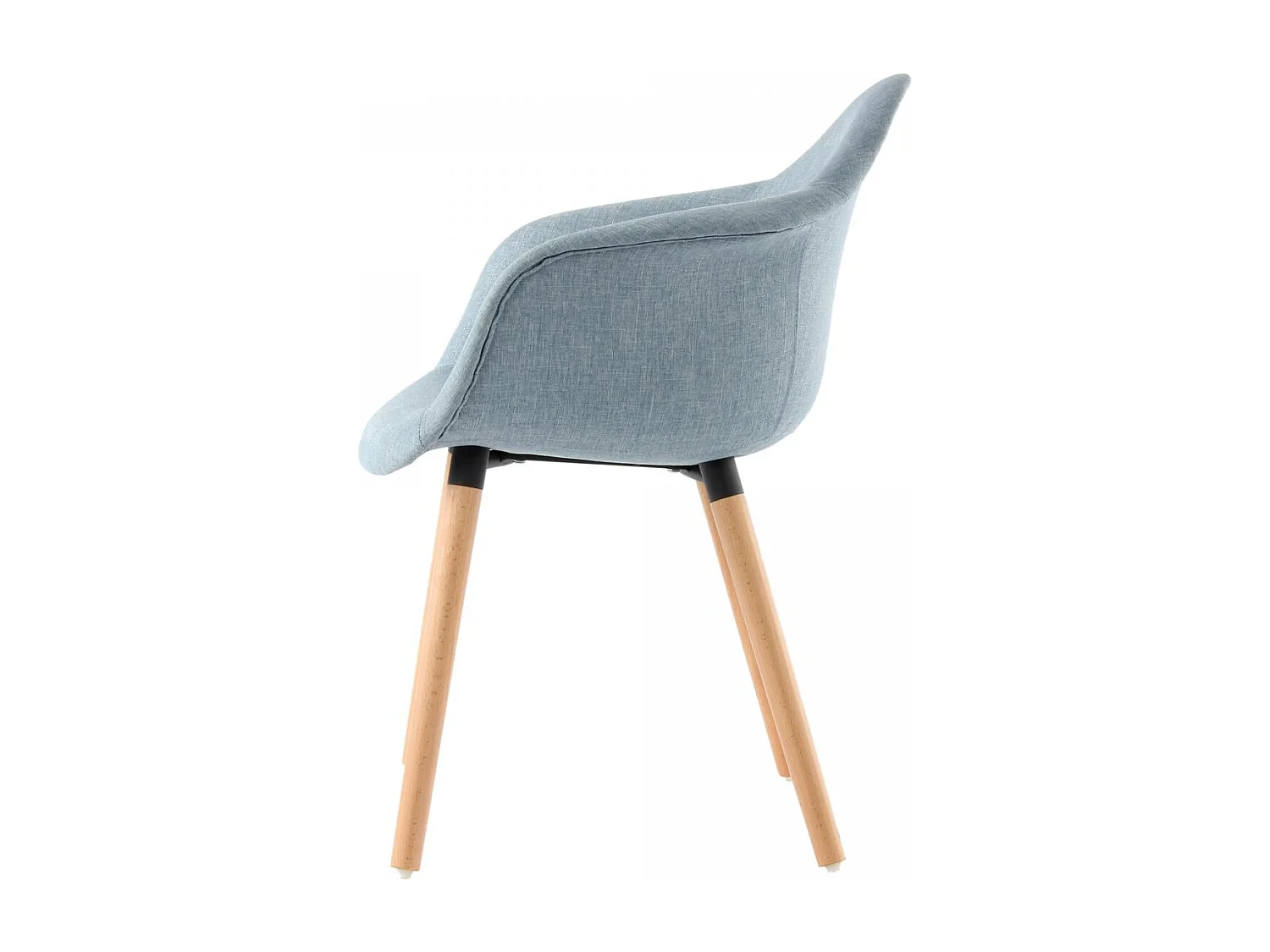 Fauteuil semi artisanal LOT DE 2 ABI 64x62x80,5 bleu