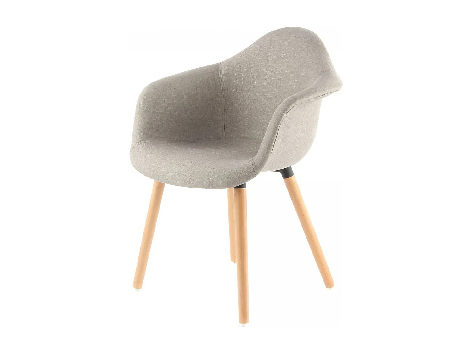 Fauteuil semi artisanal LOT DE 2 ABI 64x62x80,5 beige