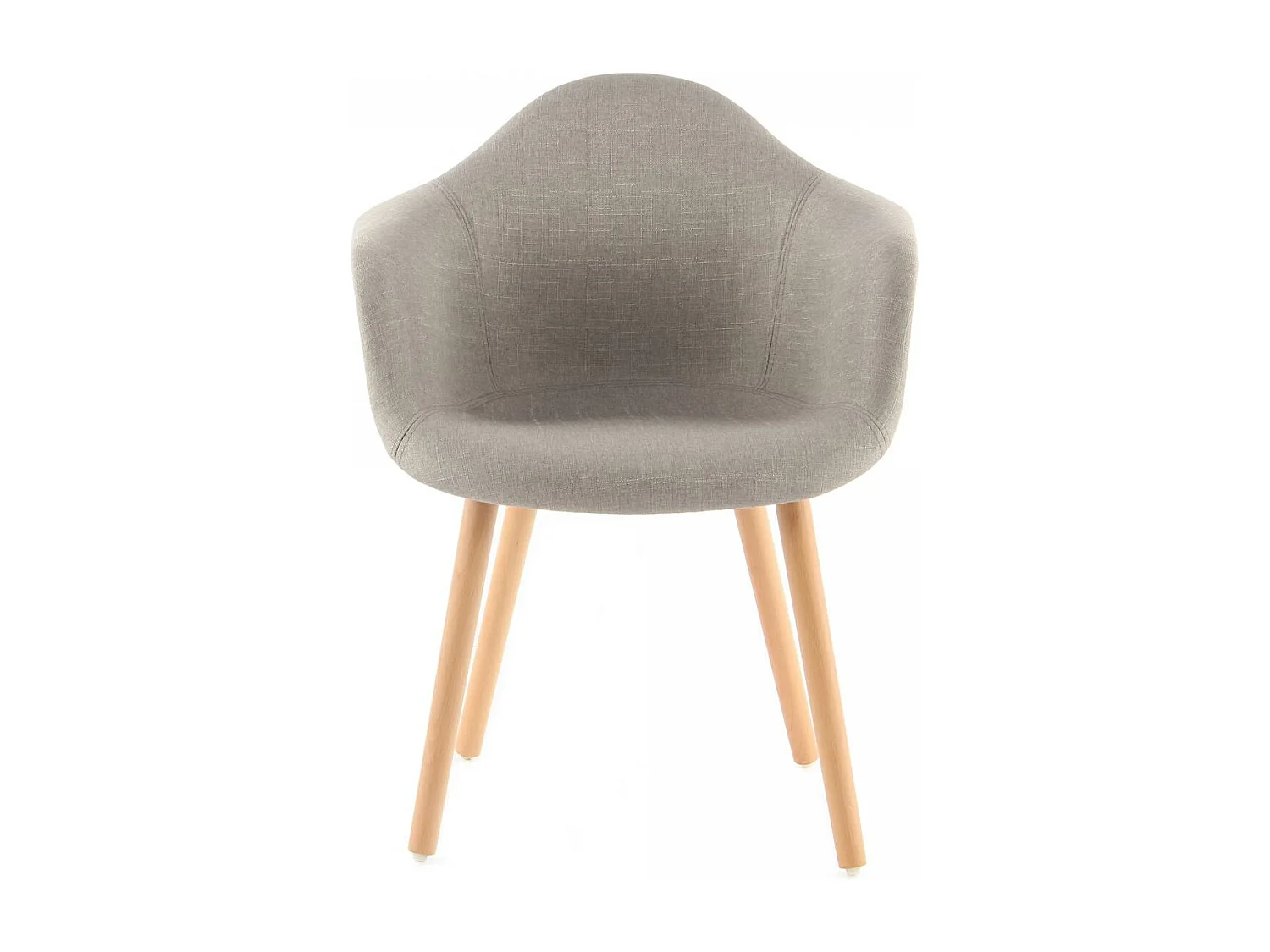 Fauteuil semi artisanal LOT DE 2 ABI 64x62x80,5 beige