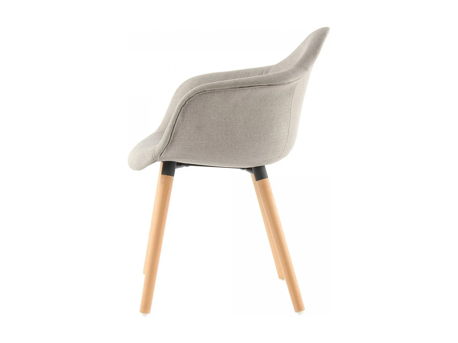 Fauteuil semi artisanal LOT DE 2 ABI 64x62x80,5 beige