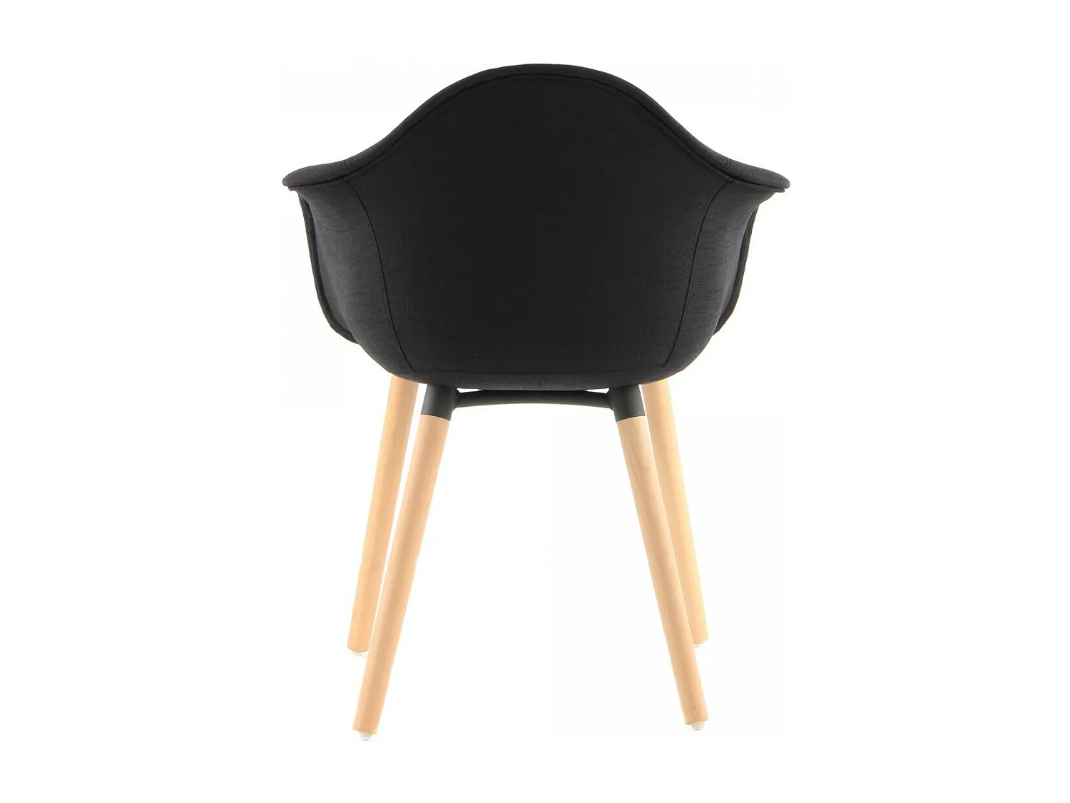 Fauteuil semi artisanal LOT DE 2 ABI 64x62x80,5 noir