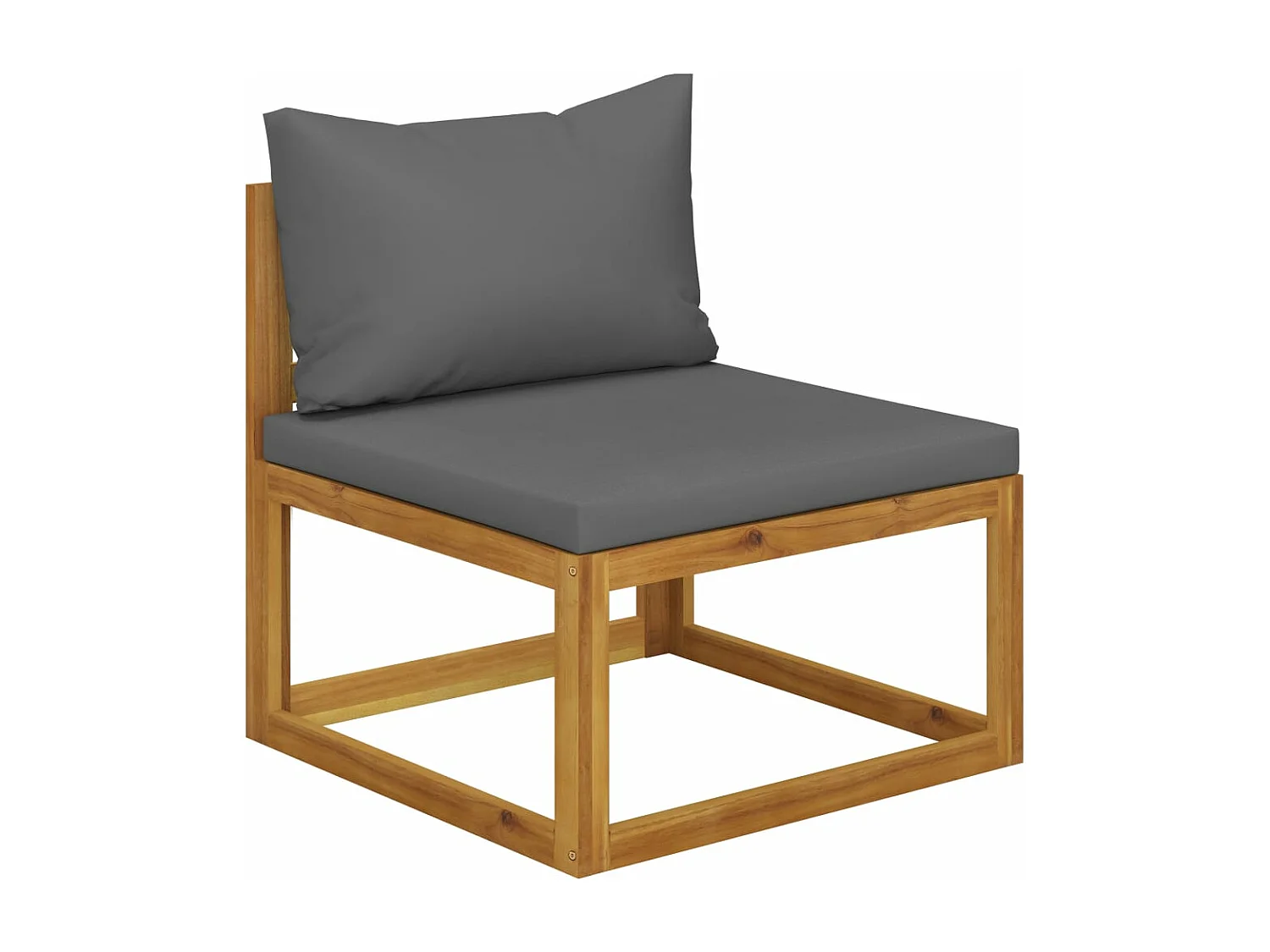 3-tlg. Garten-Sitzgruppe: Sofa + Tisch | Garten-Lounge-Set mit Kissen Massivholz Akazie -GKD191964