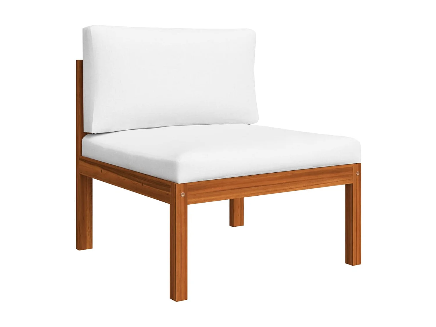 2-tlg. Garten-Sitzgruppe: Sofa + Tisch | Garten-Lounge-Set mit Auflagen Massivholz Akazie -GKD144143