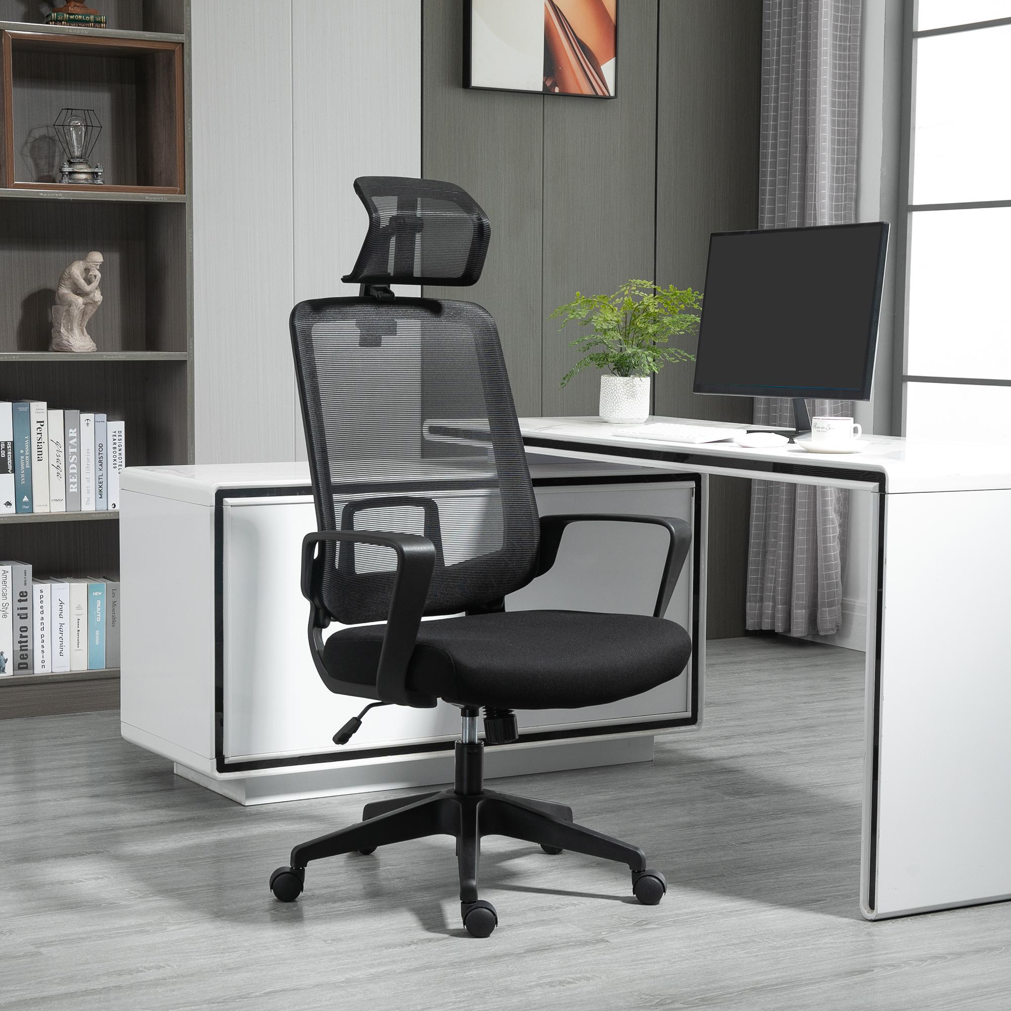 Vinsetto Fauteuil de bureau manager grand confort dossier ergonomique hauteur assise réglable