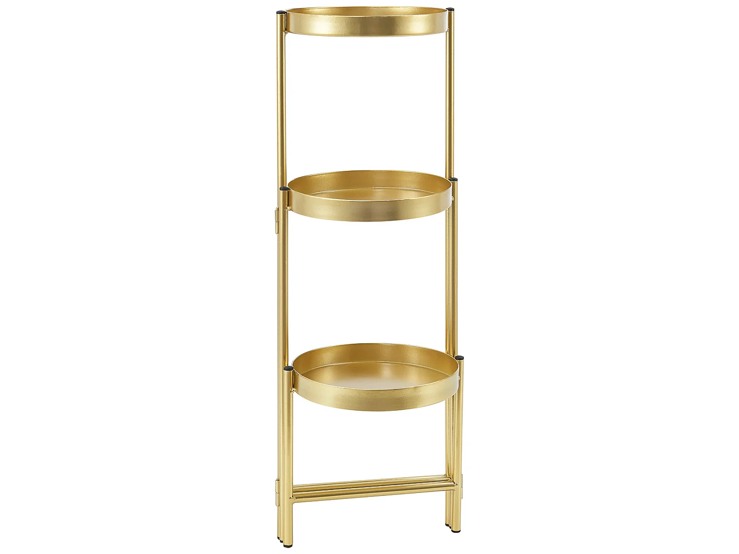 Support de plante (à 3 cache-pots) Kallo métal laiton [en.casa]