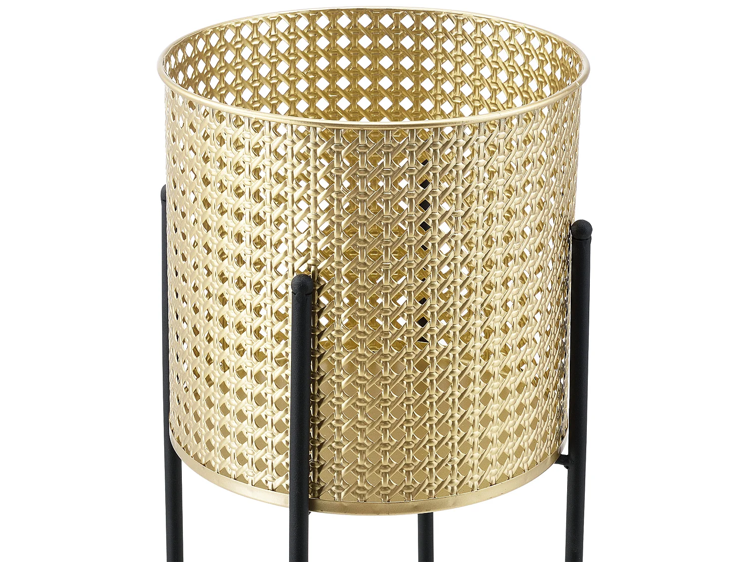 Set De 2 Supports De Plante Mol Noir Doré [en.casa]