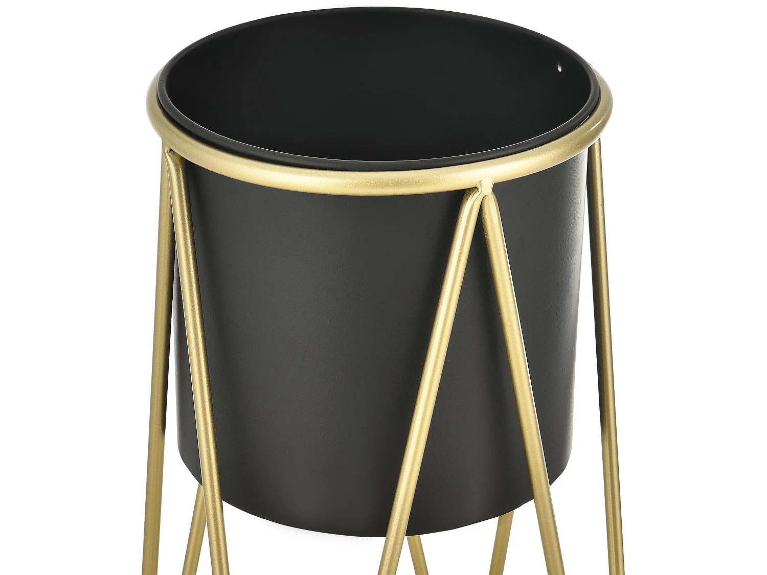 Set De 2 Supports De Plante Lennik Laiton Noir [en.casa]