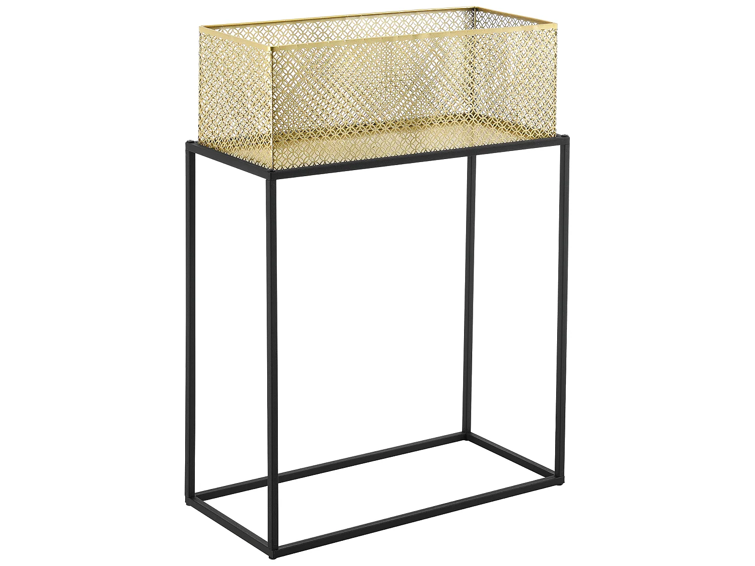 Lot De 2 Supports De Plante Anderlues Noir Laiton [en.casa]