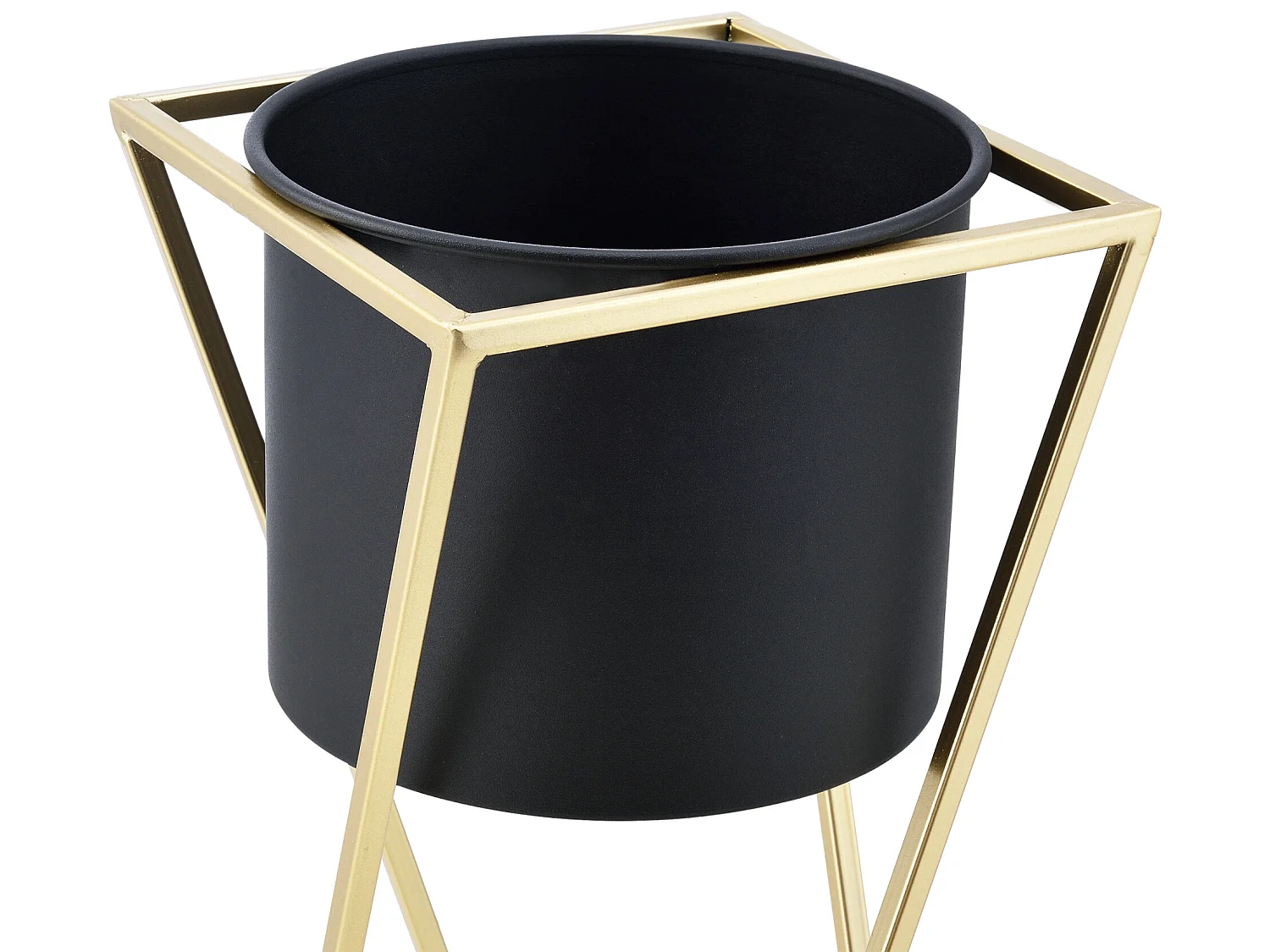 Lot De 2 Supports De Plantes Mons Doré Noir [en.casa]