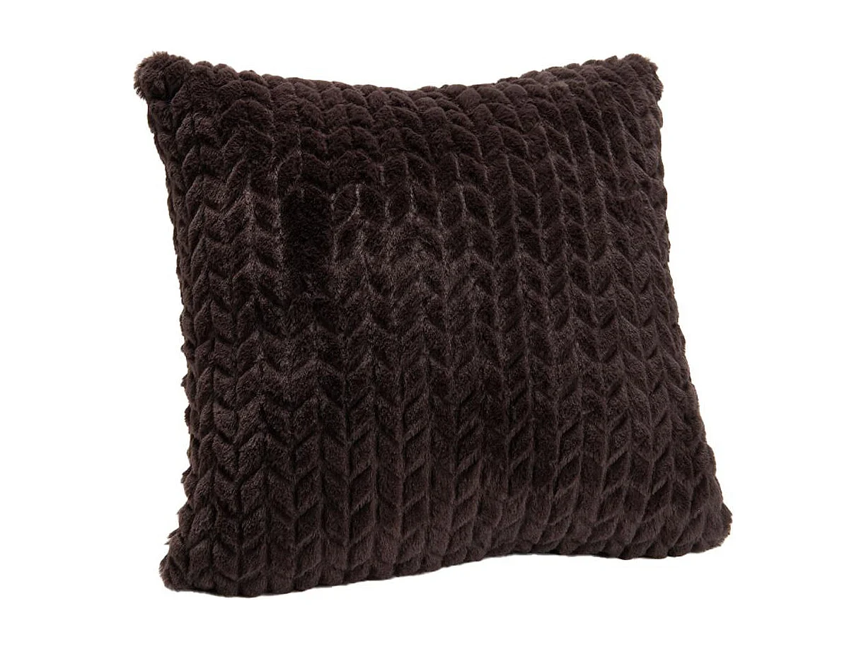 Coussin Chevron chocolat
