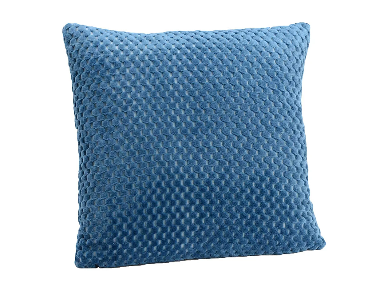 Coussin Damier bleu nuit