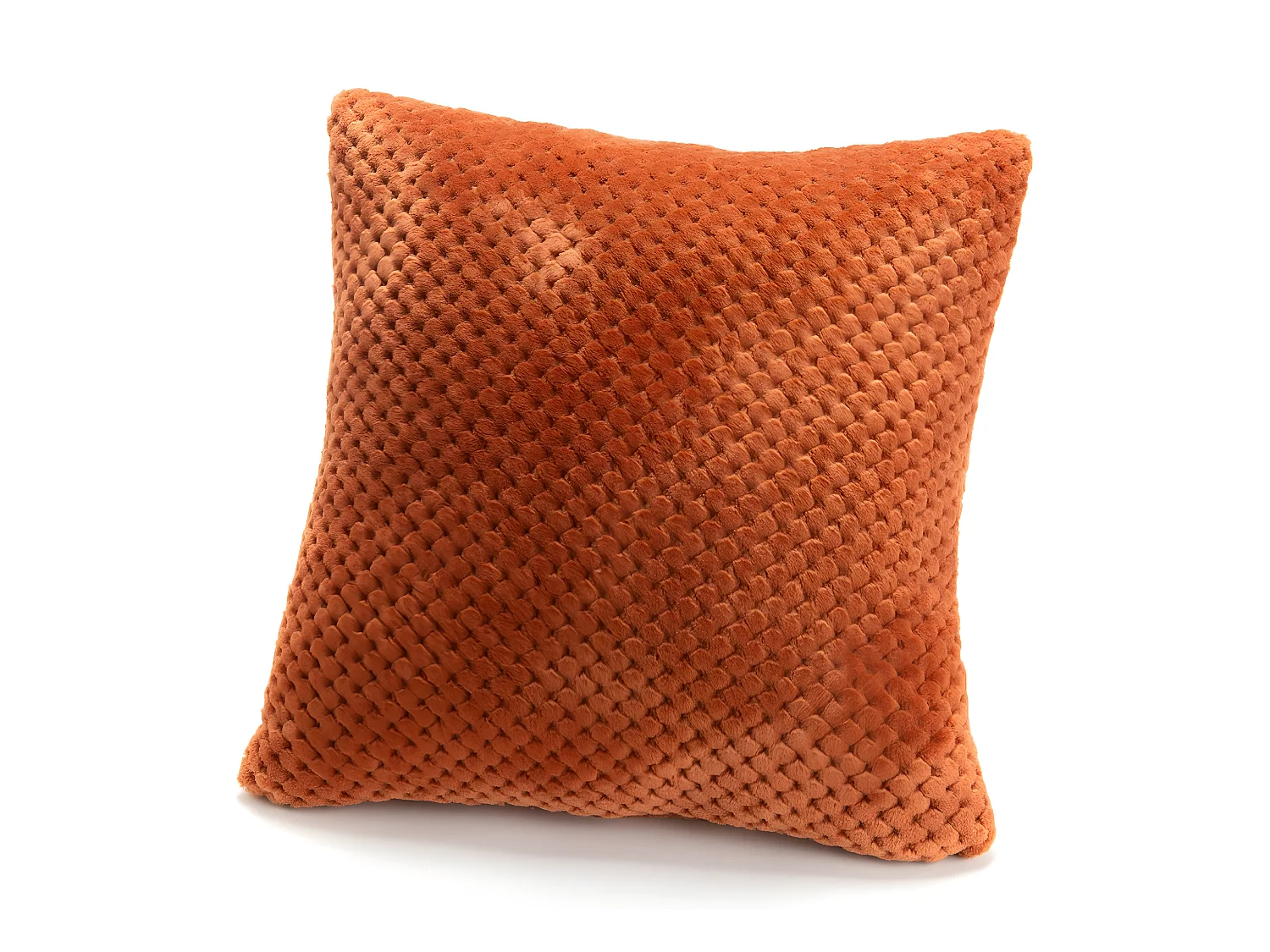 Coussin Damier Terracotta 40x40