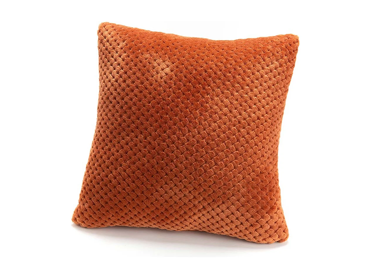 Coussin Damier Terracotta 40x40
