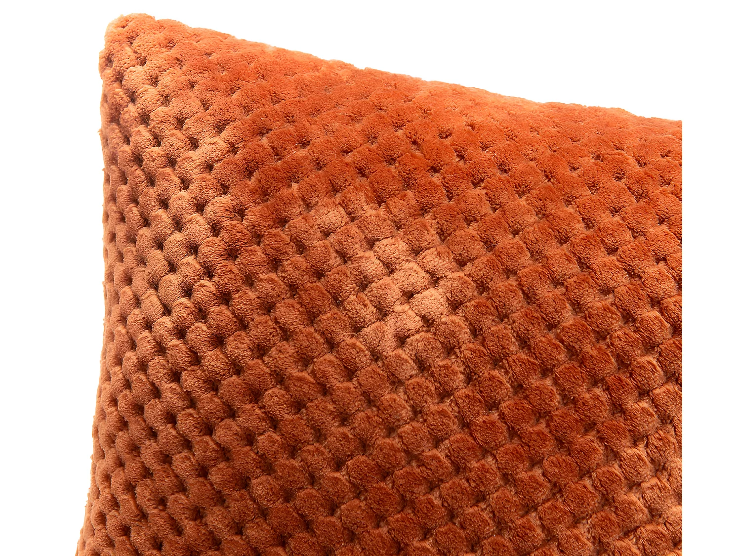 Coussin Damier Terracotta 40x40