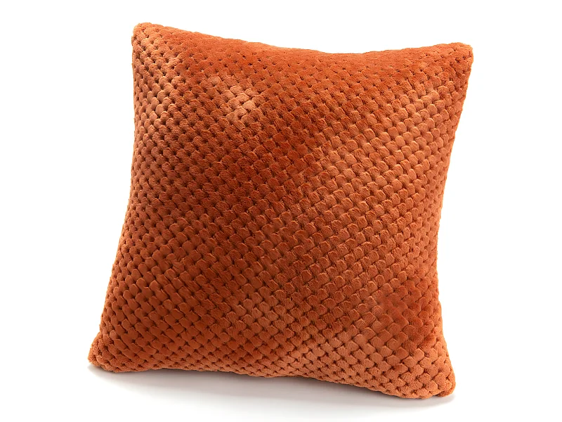 Coussin Damier Terracotta 40x40