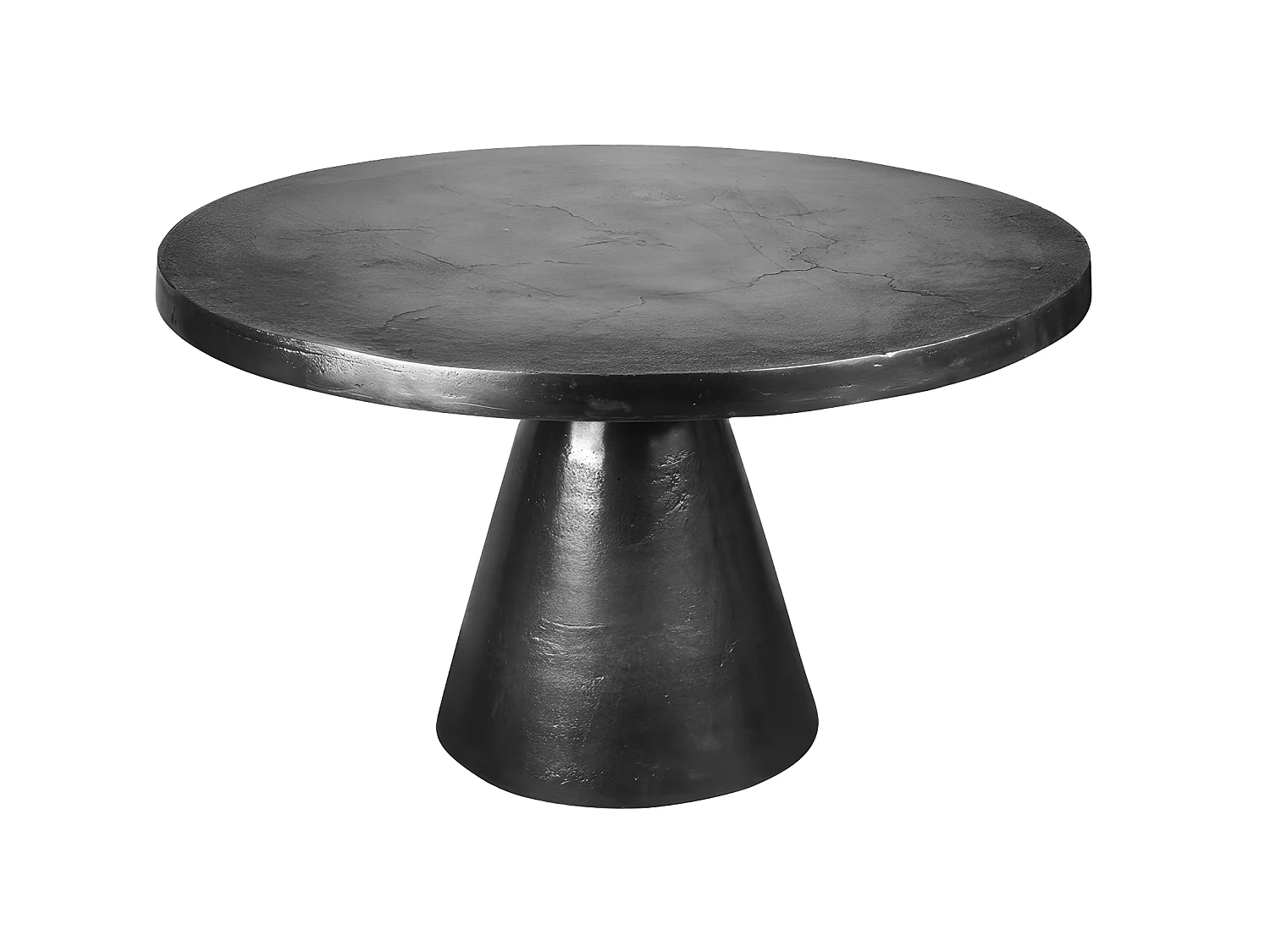Table ronde Chloé noire 50x49 cm