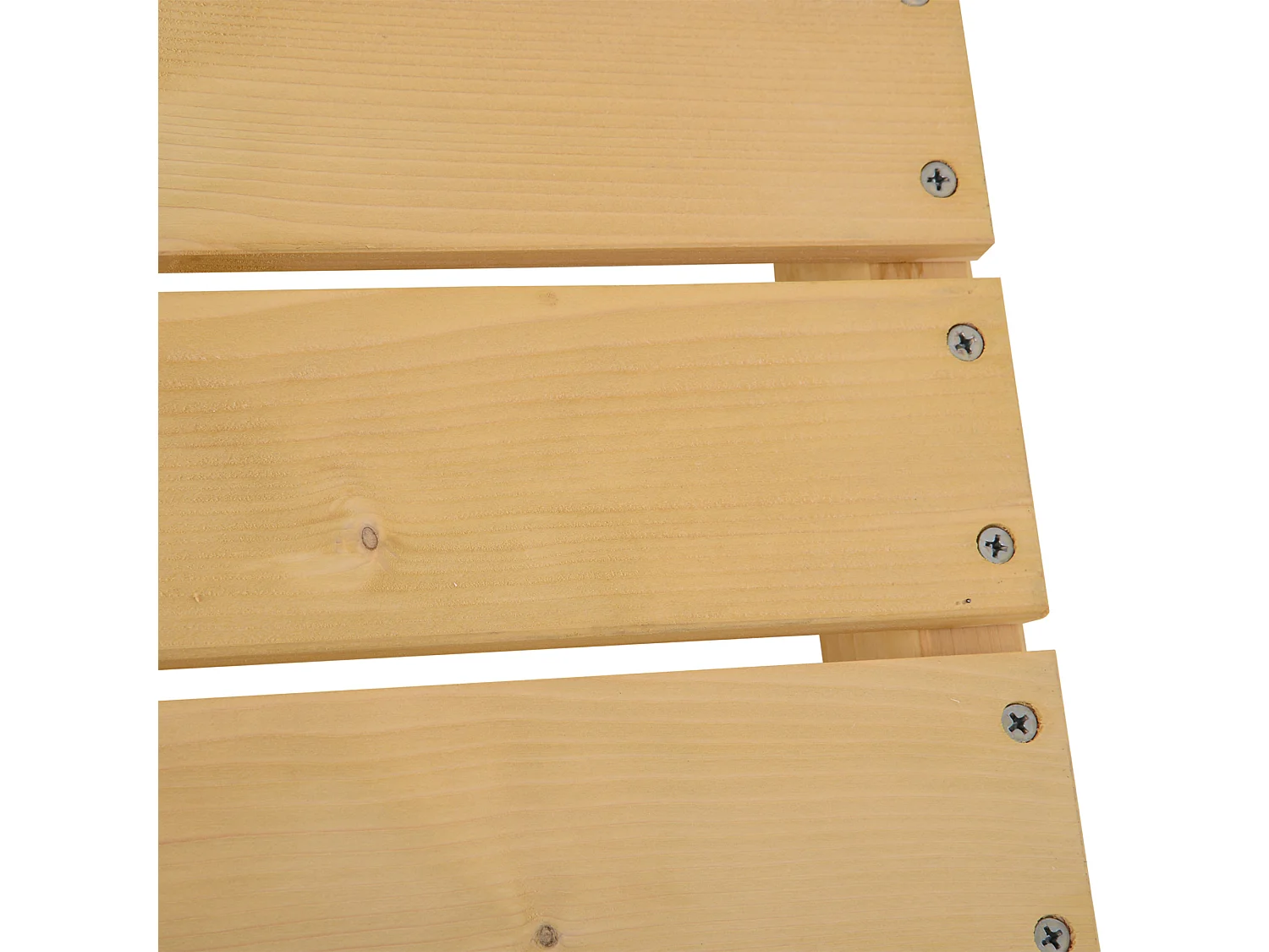 Banc de jardin 2 places style rural chic assise à lattes dim. 110L x 38l x 35H cm bois de sapin pré-huilé