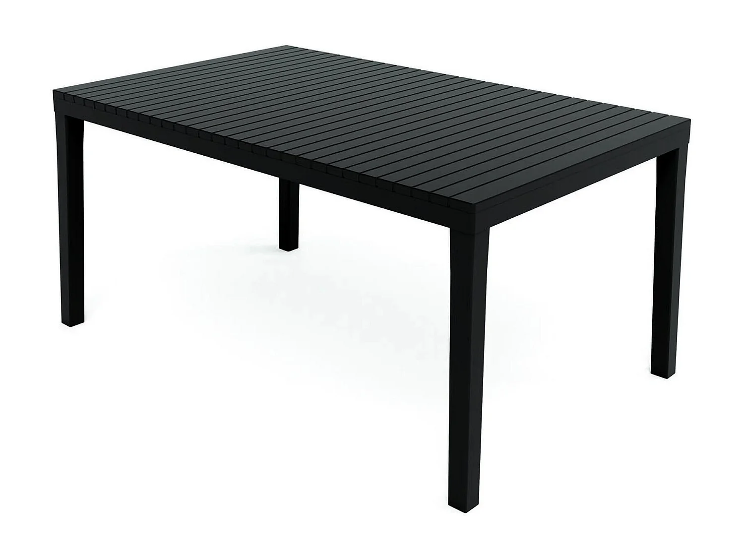 Table d'extérieur Danastas, Étagère à manger rectangulaire, Table de jardin polyvalente, 100% Made in Italy, 150x90h72 Cm, Anthracite
