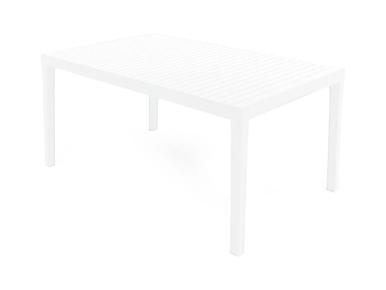 Table d'extérieur Danastas, Etagère à manger rectangulaire, Table de jardin polyvalente, 100% Made in Italy, 150x90h72 Cm, Blanc