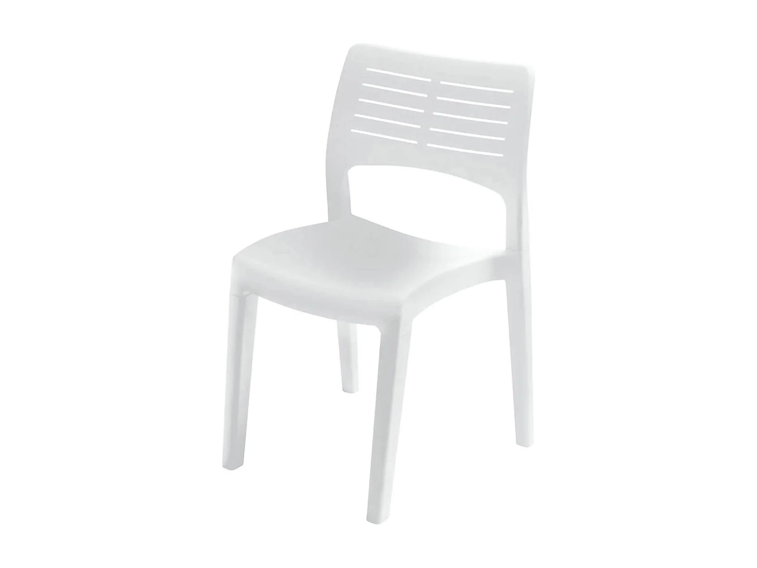 Silla de exterior Dantonin, Asiento de jardín, Silla para mesa de comedor, Sillón de exterior, 100% Made in Italy, 50x51h82 Cm, Blanco
