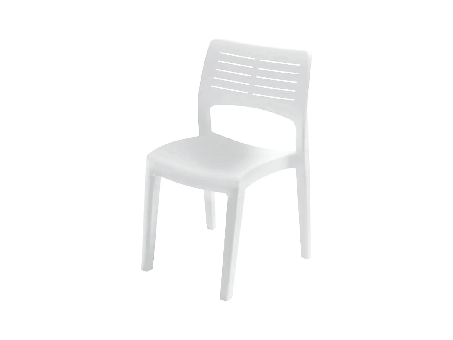 Chaise d'extérieur Dantonin, siège de jardin, chaise pour table à manger, fauteuil d'extérieur, 100% Made in Italy, 50x51h82 Cm, blanc
