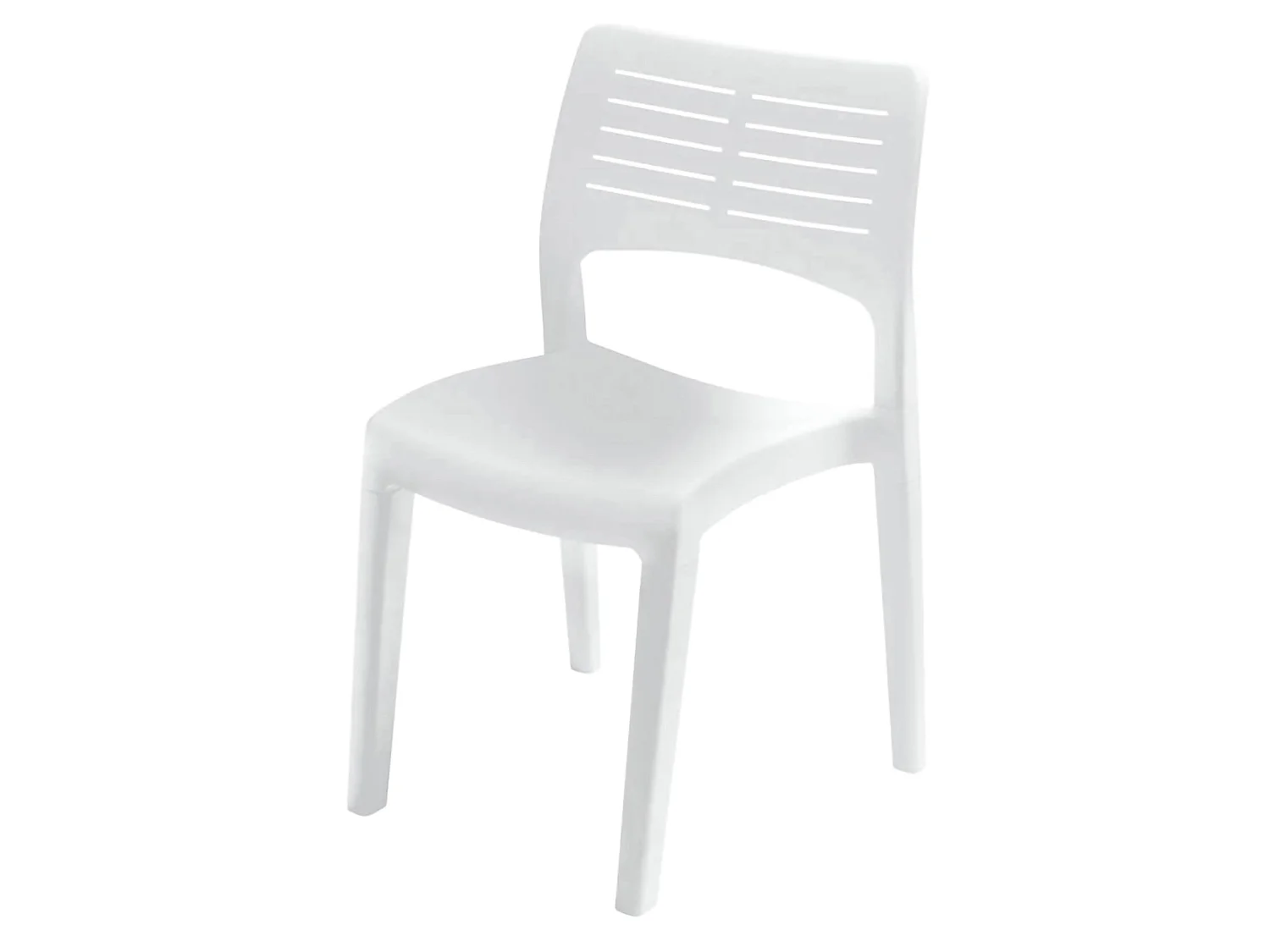Dantonin buitenstoel, Tuinstoel, Stoel voor eettafel, Buitenfauteuil, 100% Made in Italy, 50x51h82 Cm, Wit