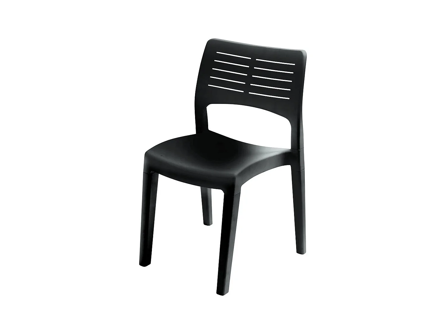 Chaise d'extérieur Dantonin, Siège de jardin, Chaise pour table à manger, Fauteuil d'extérieur, 100% Made in Italy, 50x51h82 Cm, Anthracite