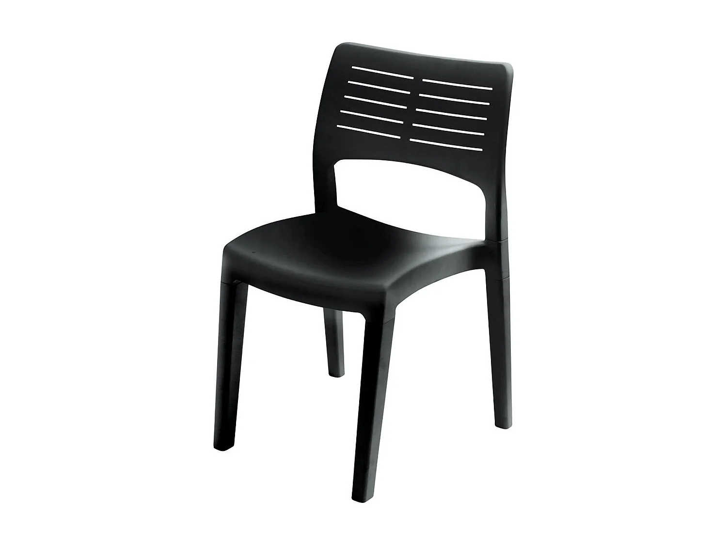 Chaise d'extérieur Dantonin, Siège de jardin, Chaise pour table à manger, Fauteuil d'extérieur, 100% Made in Italy, 50x51h82 Cm, Anthracite