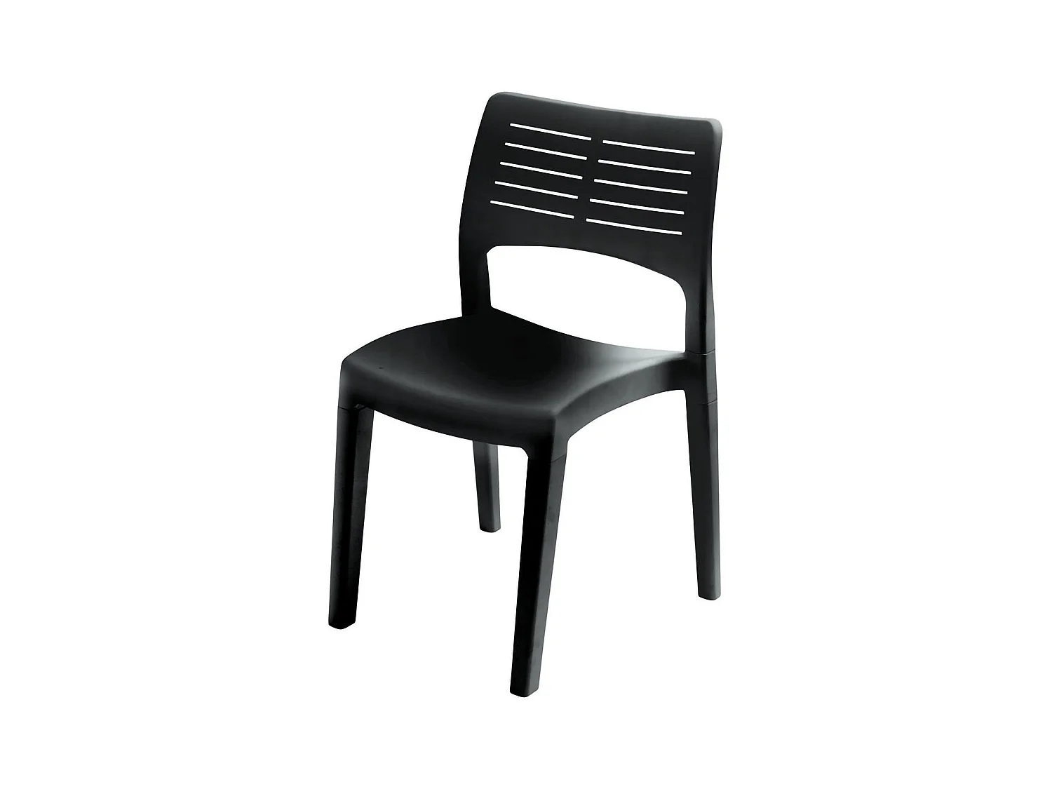 Chaise d'extérieur Dantonin, Siège de jardin, Chaise pour table à manger, Fauteuil d'extérieur, 100% Made in Italy, 50x51h82 Cm, Anthracite